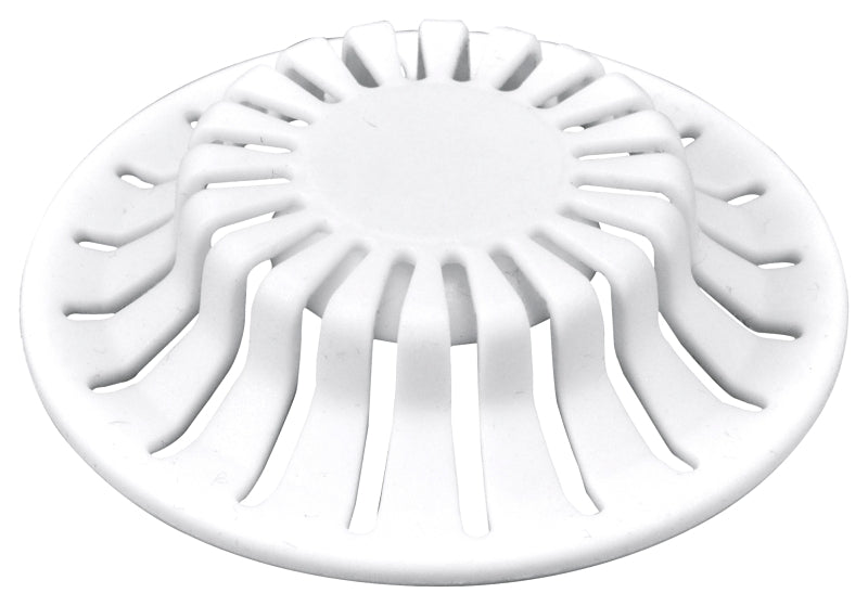 DANCO Universal Bathroom Sink Suction Cup Hair Catcher Strainer and Snare | For Pop-Up Stoppers | White | 2 Pack (10769)
