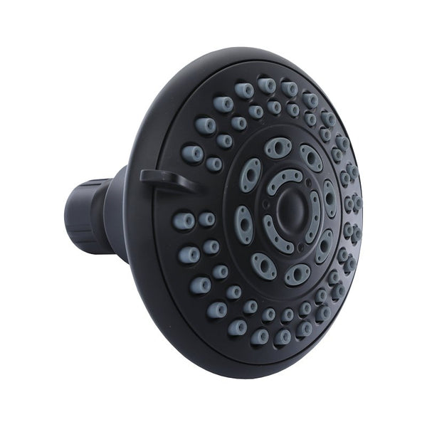 Danco 1.8GPM 5-Spray Water-Saving Luxury Shower Head with Adjustable Swivel Ball Joint in Matte Black (12023)