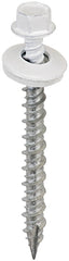 Acorn SW-MW2BW250 bright white #9 x 2 in hex head roofing screw with EPDM washer