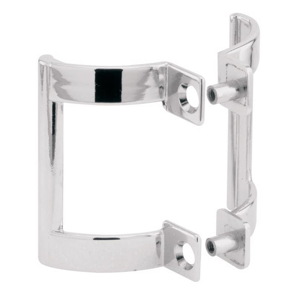 Slide-Co Prime-Line 2.8 in. W x 2 in. H Frameless Chrome Shower Door Handle M 6158 (6-Pack)