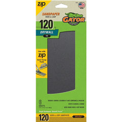 Ali Industries Gator 7158 Hook and Loop Fine 120-Grit Drywall Sheet Sandpaper, 4.5 x 10.5 Inch, 6 Sheets