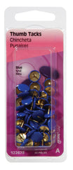 Hillman 122678 Push Pin Blue