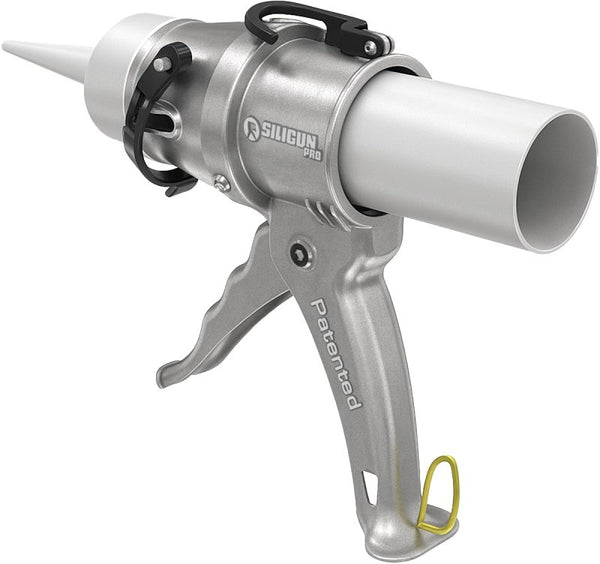 SILIGUN? PRO Compact 24:1 Caulking Gun - No Drip Caulk Gun - Patent Design - Lightweight Aluminum Frame - Works with all 10 oz Tubes Sg-Pro
