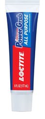Loctite Power Grab All Purpose, White Construction Adhesive, 6 fl oz Tube, 1 Pack 2029846