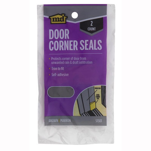 M-D Building Products Weather Stripping Tape Door Corner Seal, Pack of 1, Brown - 51501