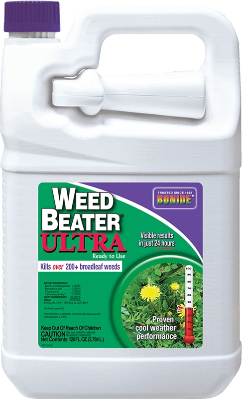 Bonide Weed Beater Ultra, 128 oz Ready-to-Use Spray, Fast-Acting Protection Against Broadleaf Weeds in Home Garden 308