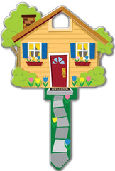 Lucky Line Key Shapes, HOME, House Key Blank, KW1/11, 1 Key (B105K), Assorted/ Multicolor