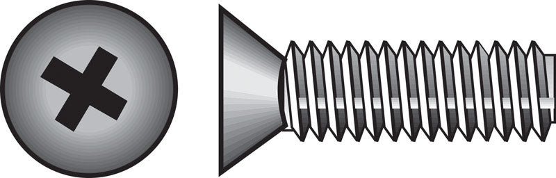 The Hillman Group 101053 8-32-Inch x 1/2-Inch Flat Head Phillips Machine Screw, 100-Pack, Pack of 1, zinc