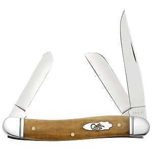 Case WR XX Pocket Knife Smooth Antique Bone Medium Stockman Item #58185 - (6318 SS) - Length Closed: 3 5/8 Inches