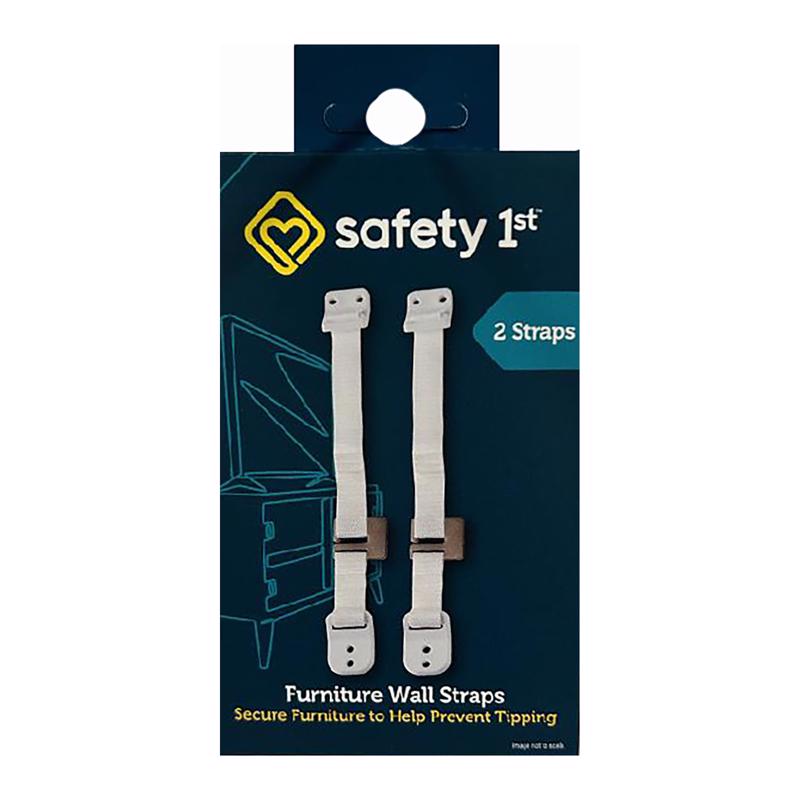 Safety 1st White Plastic Wall Straps 2 pk (11014)