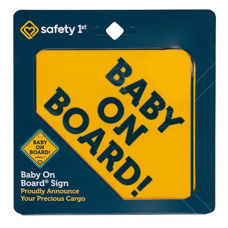 Safety 1st Yellow Plastic Baby On Board Magnet 1