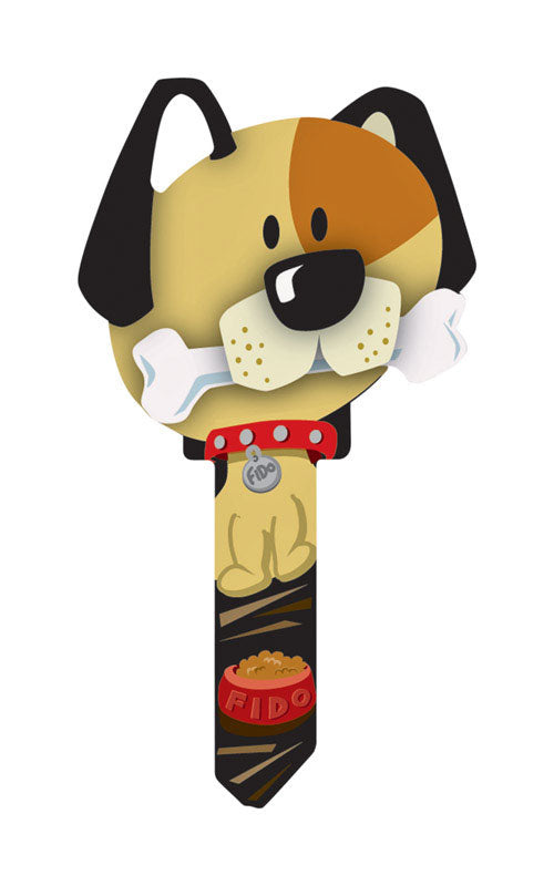 Lucky Line Key Shapes, DOG, House Key Blank, SC1, 1 Key (B114S)