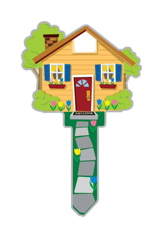 Lucky Line Key Shapes, HOME, House Key Blank, KW1/11, 1 Key (B105K), Assorted/ Multicolor