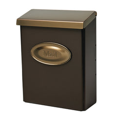 Gibraltar Mailboxes Designer Locking Medium Capacity Galvanized Steel Venetian Bronze, Wall-Mount Mailbox, DMVKGV04 Dmvkgvam