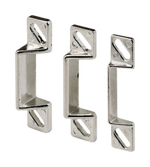 Prime-Line K 5148 1-11/16 In. Zinc Diecast Constructed Strike Plate Assortment for Use with Storm Door and Screen Door Latching Hardware (1 Set)