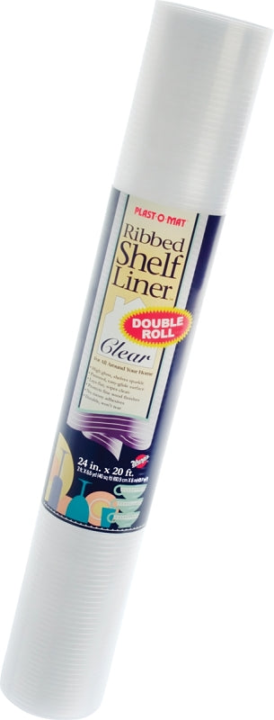 Warp'S Ribbed Shelf Liner 24" W X 10ft. L Non Adhesive Clear