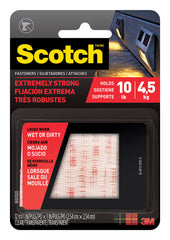 Scotch Extrm Fasteners 1"X1"Clr RFD7020 (10-Pack)