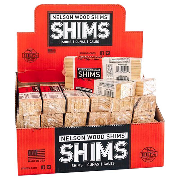 Nelson Wood SHIMS PSH8/12/65 12PK 8" Wood Shim, 8 Inch, No Color PSH8/12/36/75