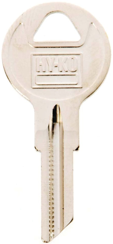 Hy-Ko Key Blank Cylinder Master Lock/Repl Single Sided Brass Nickel Plated Polybg 11010B1
