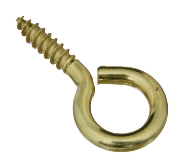 National Hardware N119-362 V2015 Screw Eyes - Solid Brass in Solid Brass, 3 pack,#8, 1-5/8"