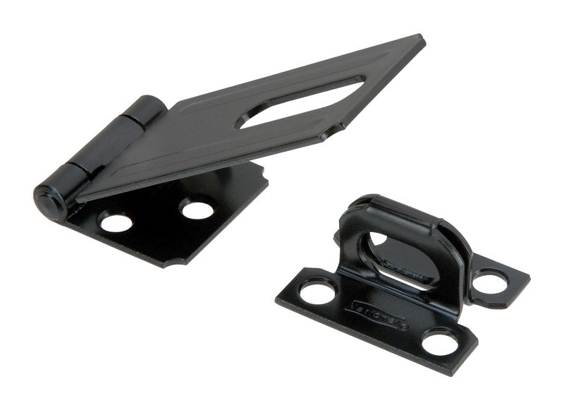 National Hardware N305-953 V30 Safety Hasp in Black,3-1/4"