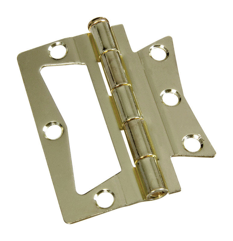 National Hardware N244-780 V535 Surface-Mounted Hinges in Brass, 2 pack