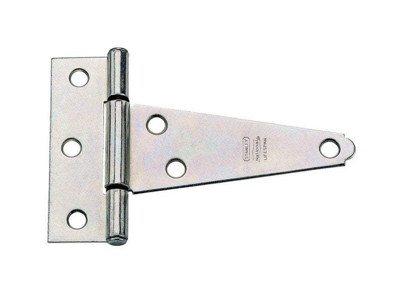 National Hardware B286 4" Zinc Plated Extra Heavy T Hinge