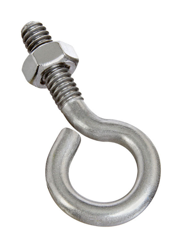National Hardware N221-572 2161BC Eye Bolt in Stainless Steel,1/4" x 2"