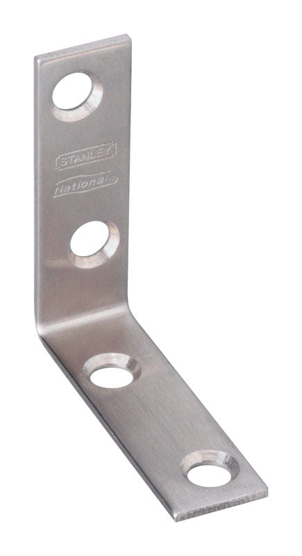 National Hardware N348-318 2 X 5/8 Stainless Steel Corner Braces 2 Pack (3-Pack)