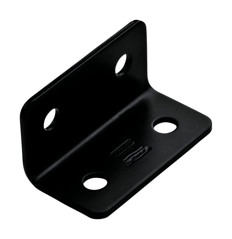 National N351-483 1.6" X 3"X 1/8" Wide Corner Brace - Black