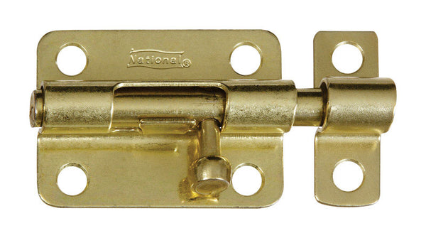 National Hardware N151-589 V834 Barrel Bolt in Brass