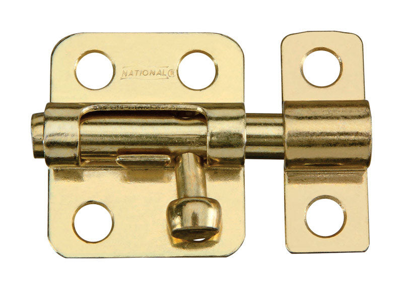 National Hardware N151-266 V833 Window Bolt in Brass,2 Inch
