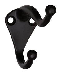 National Hardware N330-761 V160 Coat/Hat Hooks in Oil Rubbed Bronze, 2 pack