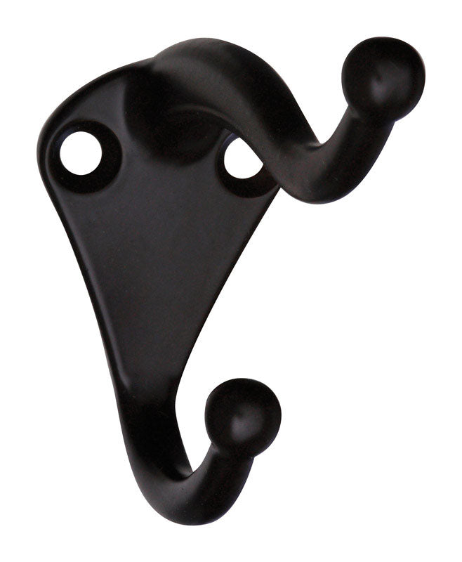 National Hardware N330-761 V160 Coat/Hat Hooks in Oil Rubbed Bronze, 2 pack
