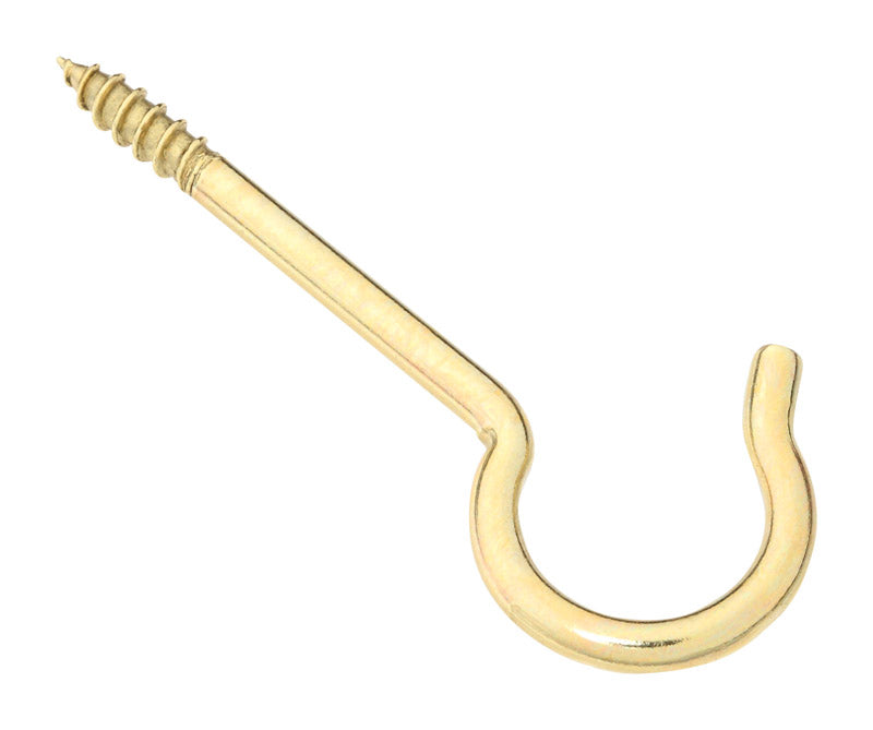 National Hardware N192-278 V2041 Ceiling Hooks in Solid Brass, 2 pack
