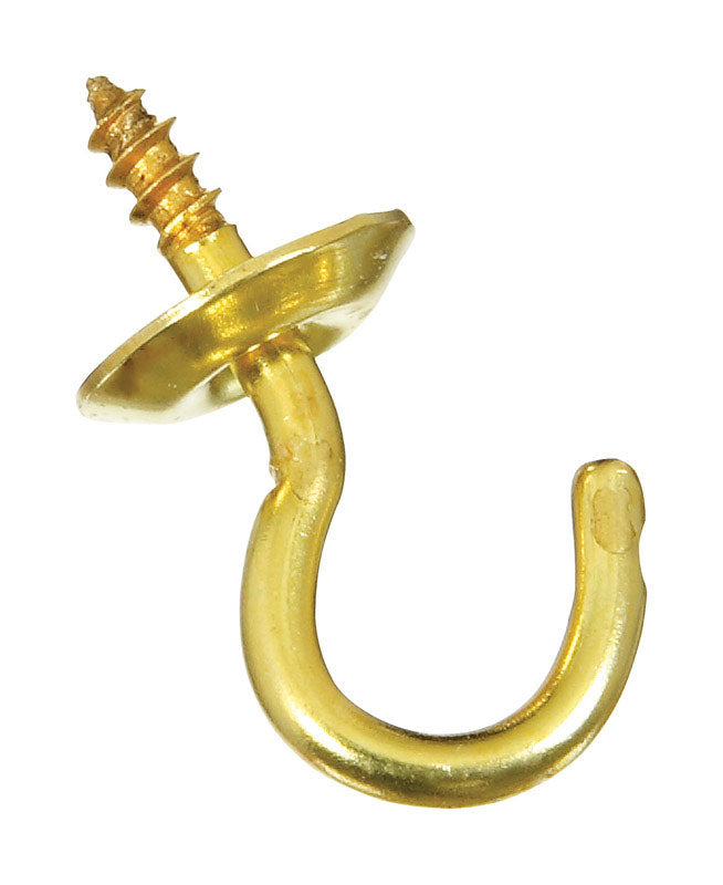 Cup Hook Sol Brass 1/2