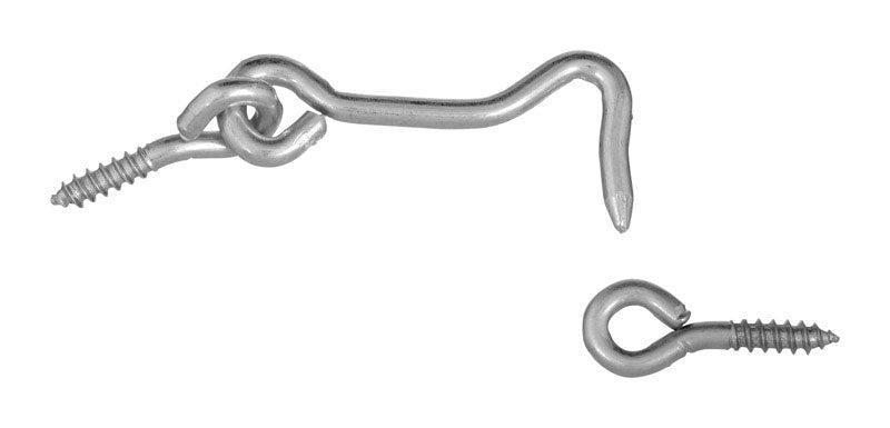 National Hardware N117-911 Hooks & Eyes, 2", Zinc Plated