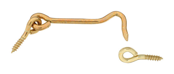 National Hardware N118-158 V2001 Hooks and Eye in Solid Brass