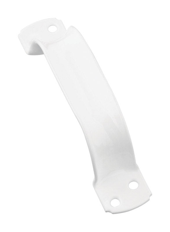 National Hardware N162-594 V6 Pull in White vinyl coated,6-3/4"