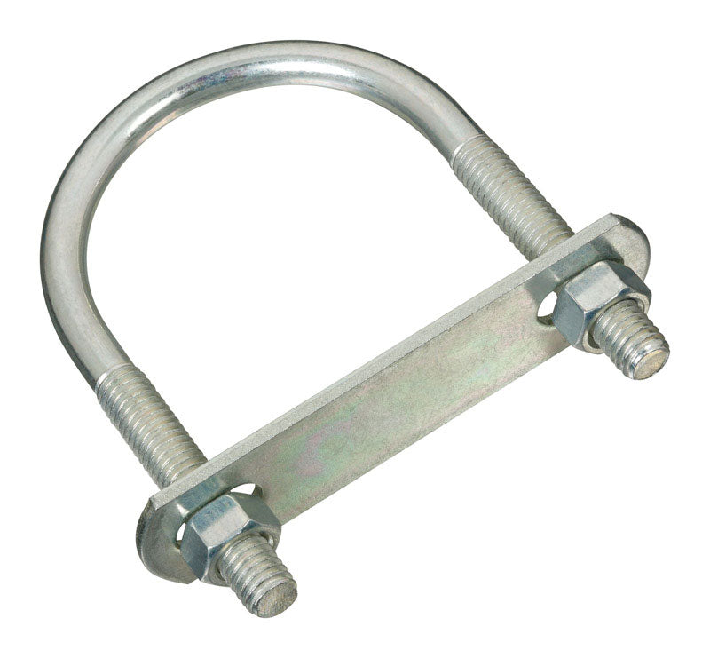 National Hardware N222-208 2190BC U Bolt in Zinc plated,#642-3/8"x2-1/2"x4"
