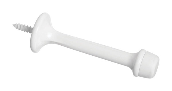 National Hardware N248-419 V236 Rigid Door Stops in White, 2 pack,3 Inch