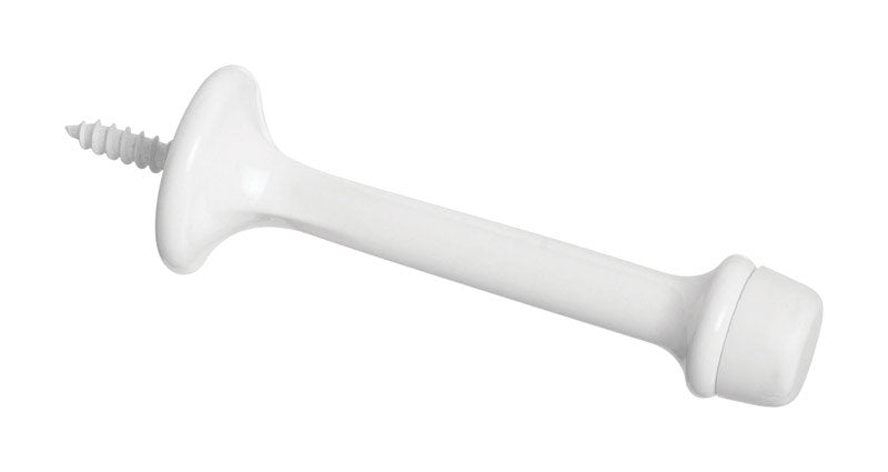 National Hardware N248-419 V236 Rigid Door Stops in White, 2 pack,3 Inch
