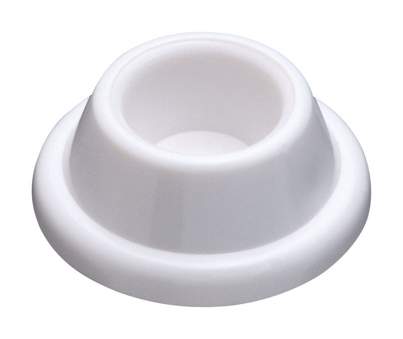 National Hardware N215-897 V237 Wall Door Stops in White, 2 pack