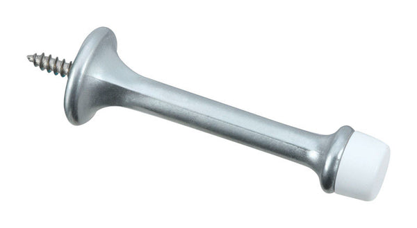 National Hardware N273-599 V236 Rigid Door Stops in Satin Chrome, 2 pack