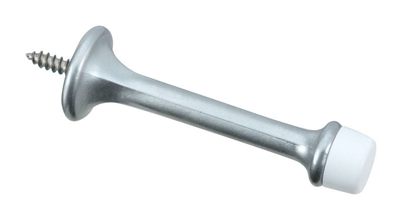National Hardware N273-599 V236 Rigid Door Stops in Satin Chrome, 2 pack
