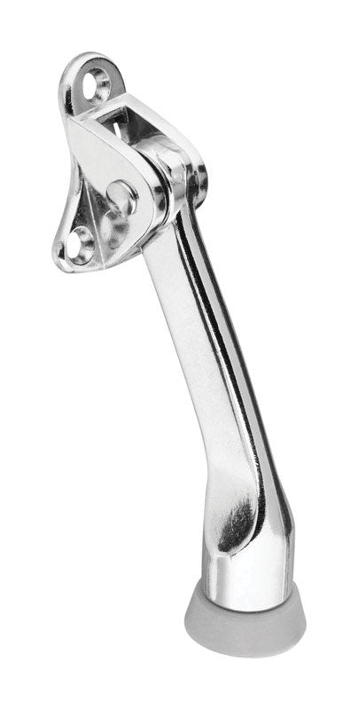 National Hardware N184-275 V238 Kickdown Door Stop in Chrome,4 Inch