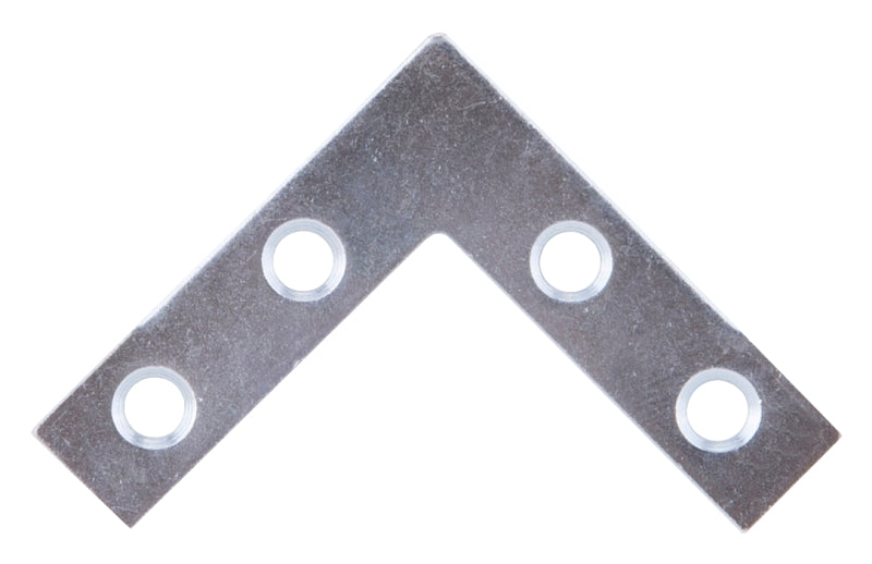 MINTCRAFT FC-Z015-01 ProSource Flat Corner Brace, 1-1/2 in L X 3/8 in W, Steel, Zinc Plated, 1.5"
