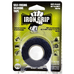 IPG Iron Grip Self-Fusing Silicone Tape, 1" x 10 ft, Black (Single Roll) SBK110