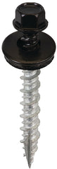 Acorn SW-MW15BK250 black #9 x 1-1/2 in hex head roofing screw with EPDM washer