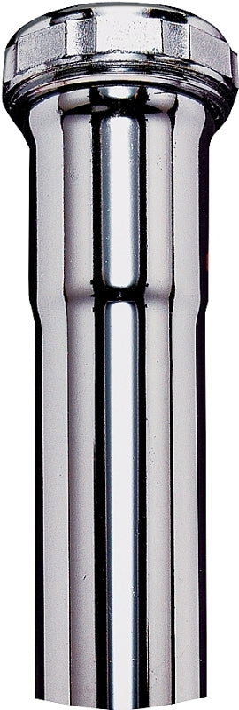 Plumb Pak PP13-8CP Extension Tube, 1-1/2 In Dia X 8 In L, Slip Joint, 22 Ga, Chrome Plated, 1-1/2" x 8"